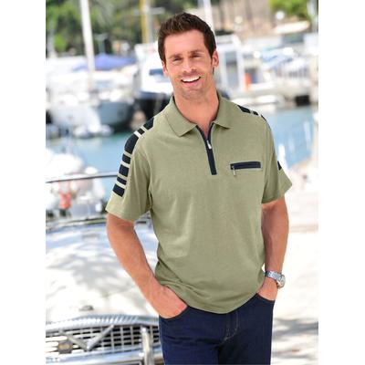 Poloshirt CATAMARAN "Kurzarm-Poloshirt", Herren, Gr. 48/50, grün (pistazie), 100% Baumwolle, unifarben, ohne Ausschnitt, Shirts