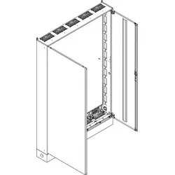 ABN SV512 Standgehäuse geerdet IP43 BxHxT: 1300x1980x210mm