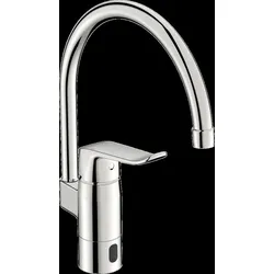 HANSA HANSACARE Hybrid Küchenarmatur, Hybrid/Bluetooth, inklusive Netzteil, Ausladung 178 mm, chrom, 46142009