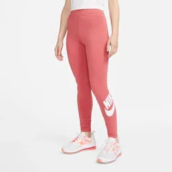 NIKE Sportswear Essential High-Waist Leggings Damen archaeo pink/white XS