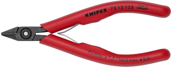 Pinces coupantes de côté pour l’électronique Knipex (75 12 125)