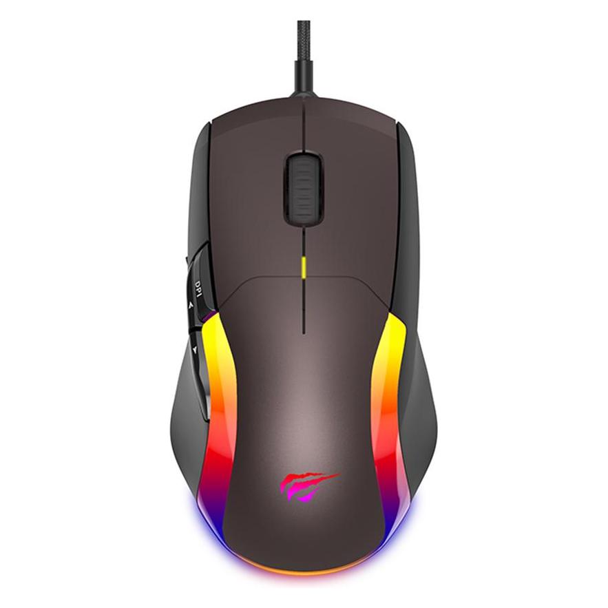 Havit Gaming Mouse MS959S RGB (brown) (Kabelgebunden) (MS959S)