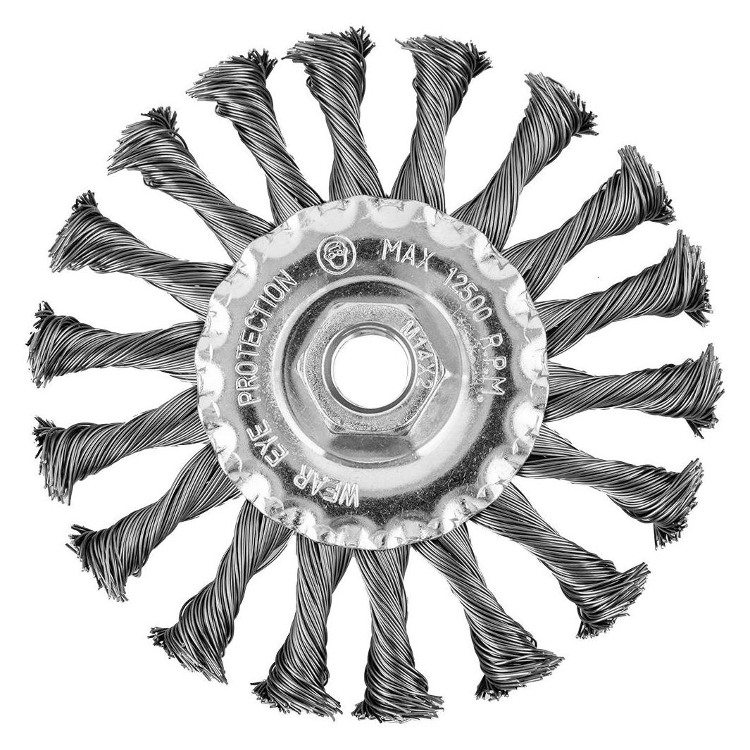Graphite 115 mm Drahtbürste, gedrehter Stahldraht, M14 (60098041)