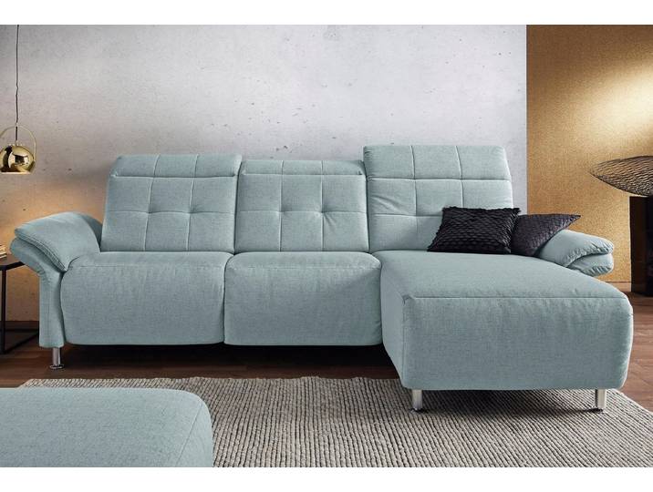 Home affaire Ecksofa Manhattan L-Form, 2 Sitze mit elektrischer Relaxfunktion, verstellbare Armlehnen