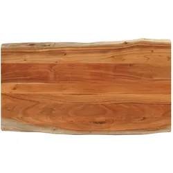 vidaXL Tischplatte 120x60x3,8cm Rechteckig Massivholz Akazie Baumkante