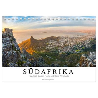Südafrika: Kapstadt, Garden Route und Cape Winelands (Tischkalender 2027 DIN A5 quer), CALVENDO Monatskalender