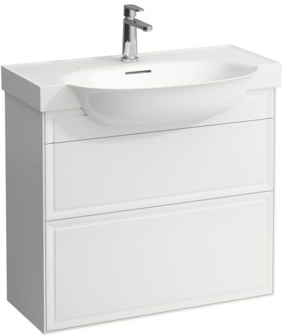 LAUFEN The new classic Waschtisch-Unterbau H4060420856281 77,5x67,5x31,5cm, 2 Schubladen, geschwärzte Eiche
