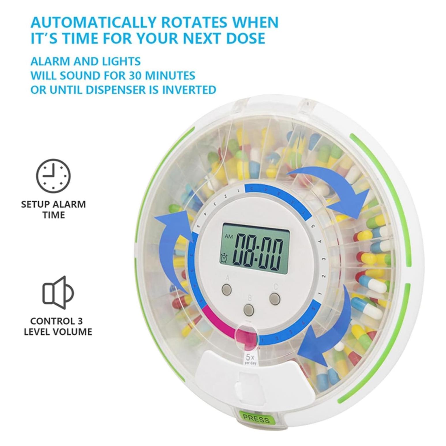 Gima Automatic wireless pill dispenser for managing and recording pill doses 25871 (25871)