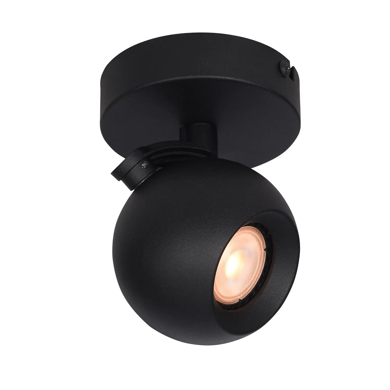 Artdelight Spot Bolero ronde wandlamp zwart