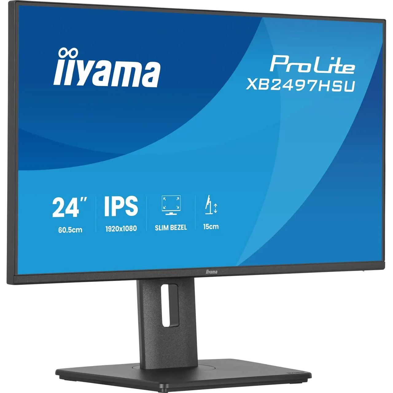 24" (60,96cm) iiyama ProLite XB2497HSU-B1 schwarz 1920x1080 1x DisplayPort 1.2 / 1x HDMI 1.4 / Mini DisplayPort 1.2