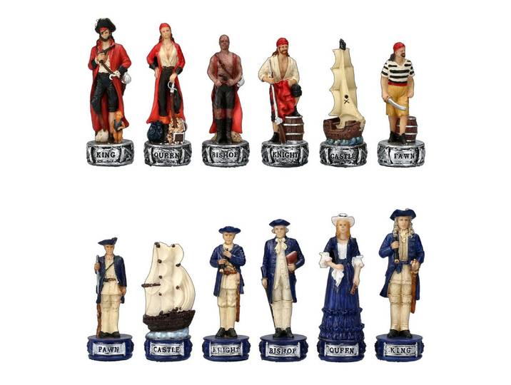 Figuren Shop GmbH Spiel Schachfiguren Set - Piraten - Veronese - Seefahrer Schach Figuren