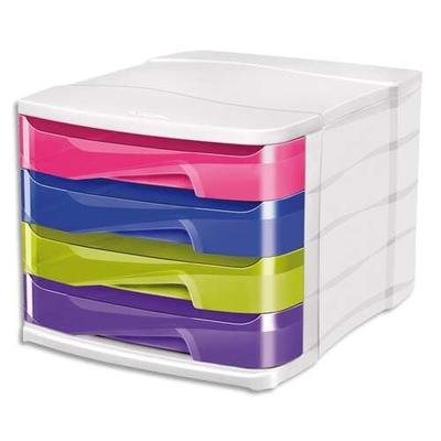 CEP Schubladenbox Ellypse 4 Schübe 292x386x246mm 4-farbig