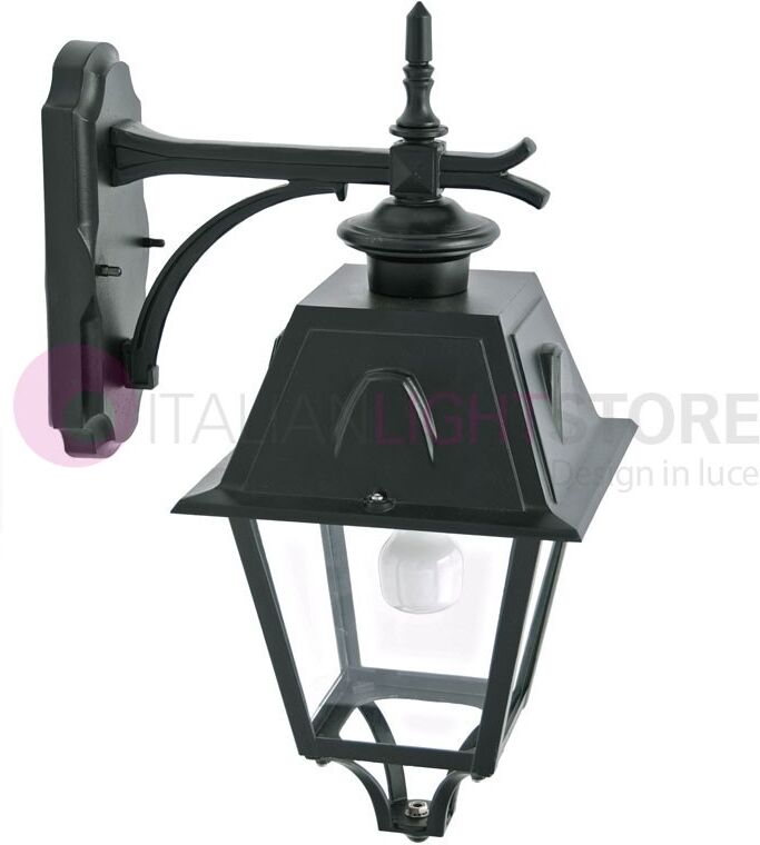 Avignone Lanterna A Parete Quadrata Classica Illuminazione Esterno Giardino - Rivolta Verso Il Basso