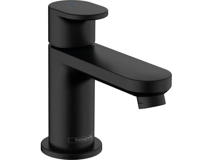 robinet de mélange mural Hansgrohe Vernis Blend\, modèle 70\, avec levier\, pour eau froide ou eau pré-mélangée\, sans bonde\, finition noir mat