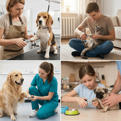 Happy Pet Pantry Premium Stainless Steel Pet Nail Trimmer Smooth Cutting Claws With Ergonomic Handle For Safe Grooming Premium Stainless Steel Pet Nail Trimmer Smooth Cutting Claws With Ergonomic Handle For Safe Grooming