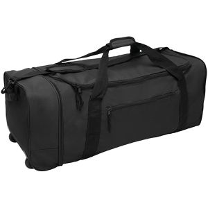 Böttcher-AG Reisetasche HEX, schwarz, 81 cm, mit Rollen und 2 Außenfächern, faltbar, Polyester, 88 Liter