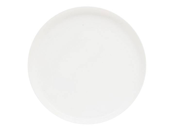 Flacher Teller MATHILDE glas weiss