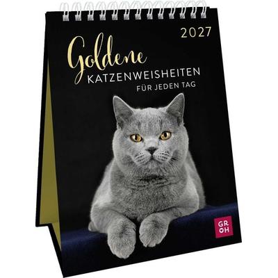 Wochenkalender 2027: Goldene Katzenweisheiten für jeden Tag
