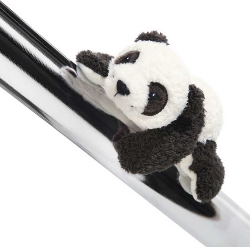 NICI Panda Yaa Boo Teddybeer Zilverkleurig 12 cm