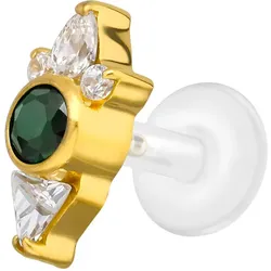 PTFE Labret mit Innengewinde + Titan-Aufsatz DESIGN