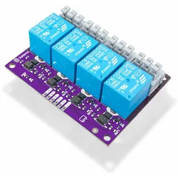 Soldered 4-Kanal Relaismodul, 30V DC / 250V AC, 10A, für Arduino & Mikrocontroller