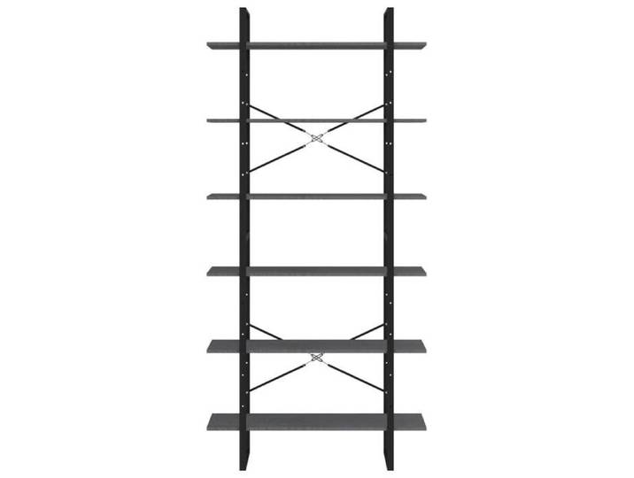 Maison Soldes Bibliothèque de rangement - MEUBLE Étagère - Gris 100x30x210cm Bois de pin solide Moderne389417