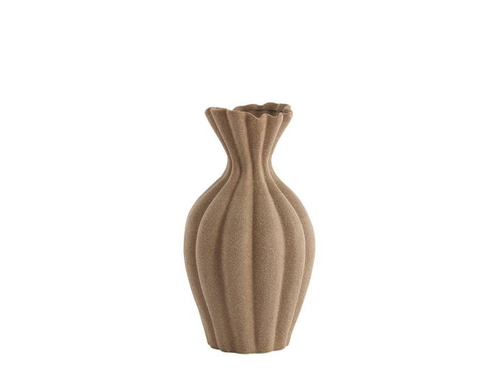 Light & Living Dekovase Sillian, Braun, Keramik, 21.5x44.5x21.5 cm, Dekoration, Vasen, Keramikvasen