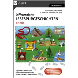 Differenzierte Lesespurgeschichten Krimis, Schulbücher von A. Zöh, S. Rook, M. Maier, J. Schlimok, S. Blomann