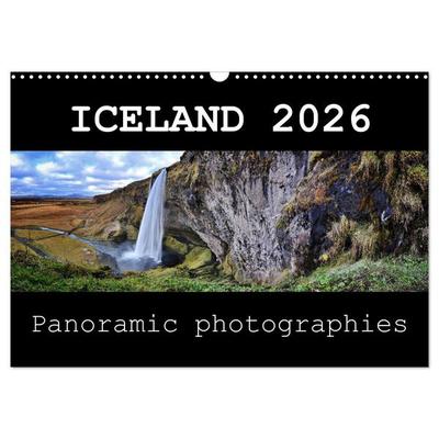 Iceland - Panoramic photographies (Wall Calendar 2026 DIN A3 landscape), CALVENDO 12 Month Wall Calendar