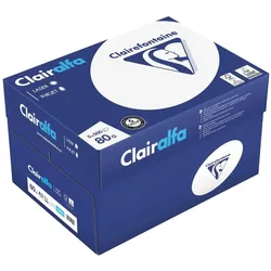 Clairefontaine, Kopierpapier, Box A3 Kopierpapier 80 Gramm Clairalfa (A3, 500 Blätter, 80 g/m2)