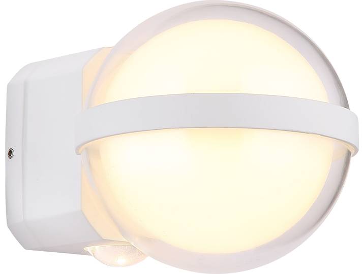 Applique murale extérieure Alu Applique murale LED Spot extérieur Lampe extérieure Blanc 34157W