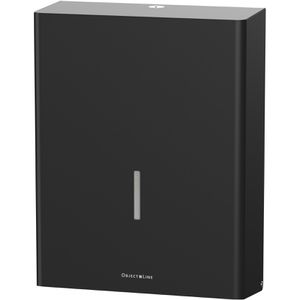 CWS Handtuchspender ObjectLine 750, 706503, für 750 Tücher, Edelstahl, schwarz