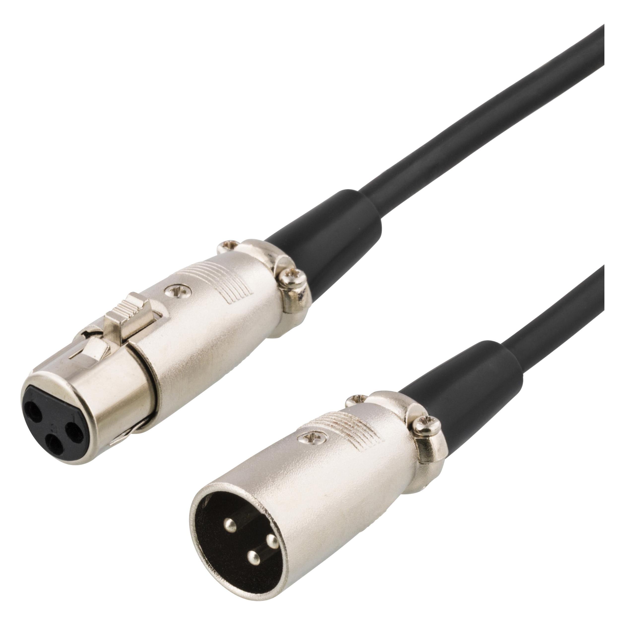Deltaco forlaengerkabel til audio - 2 m (2 m, XLR Kabel) (XLR-1020)