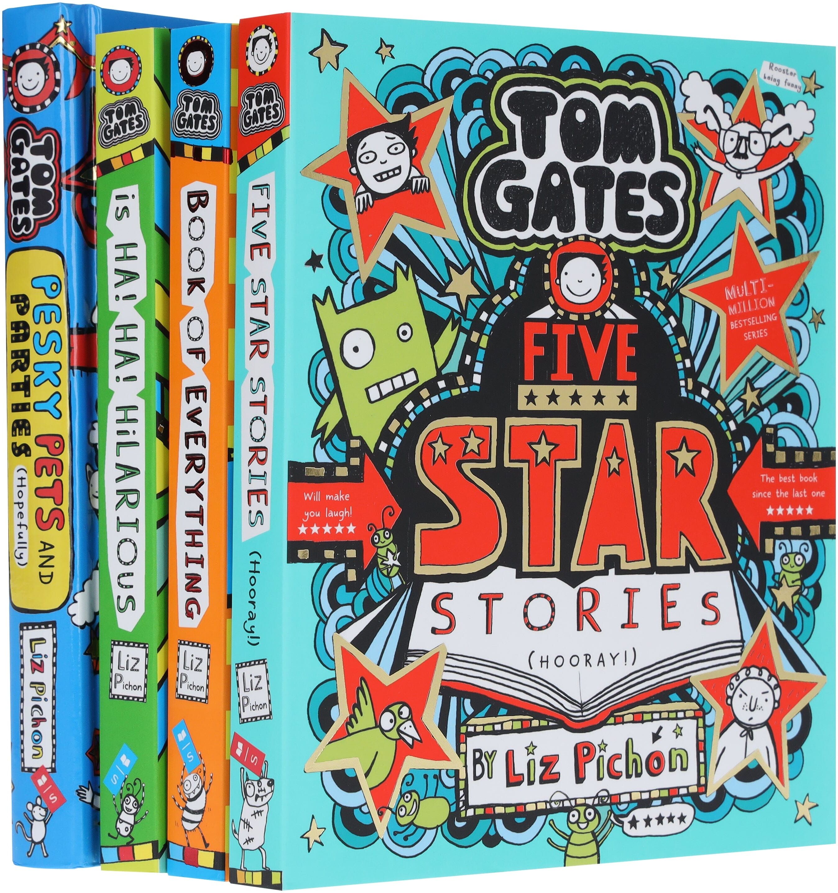 Tom Gates Series (Book 21-24) by Liz Pichon 4 Books Collection Set - Ages 7-12 - Paperback/Hardback Scholastic