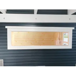 Wolff Finnhaus Einzel-Fenster weiß feststehend 26,5 x 100 cm