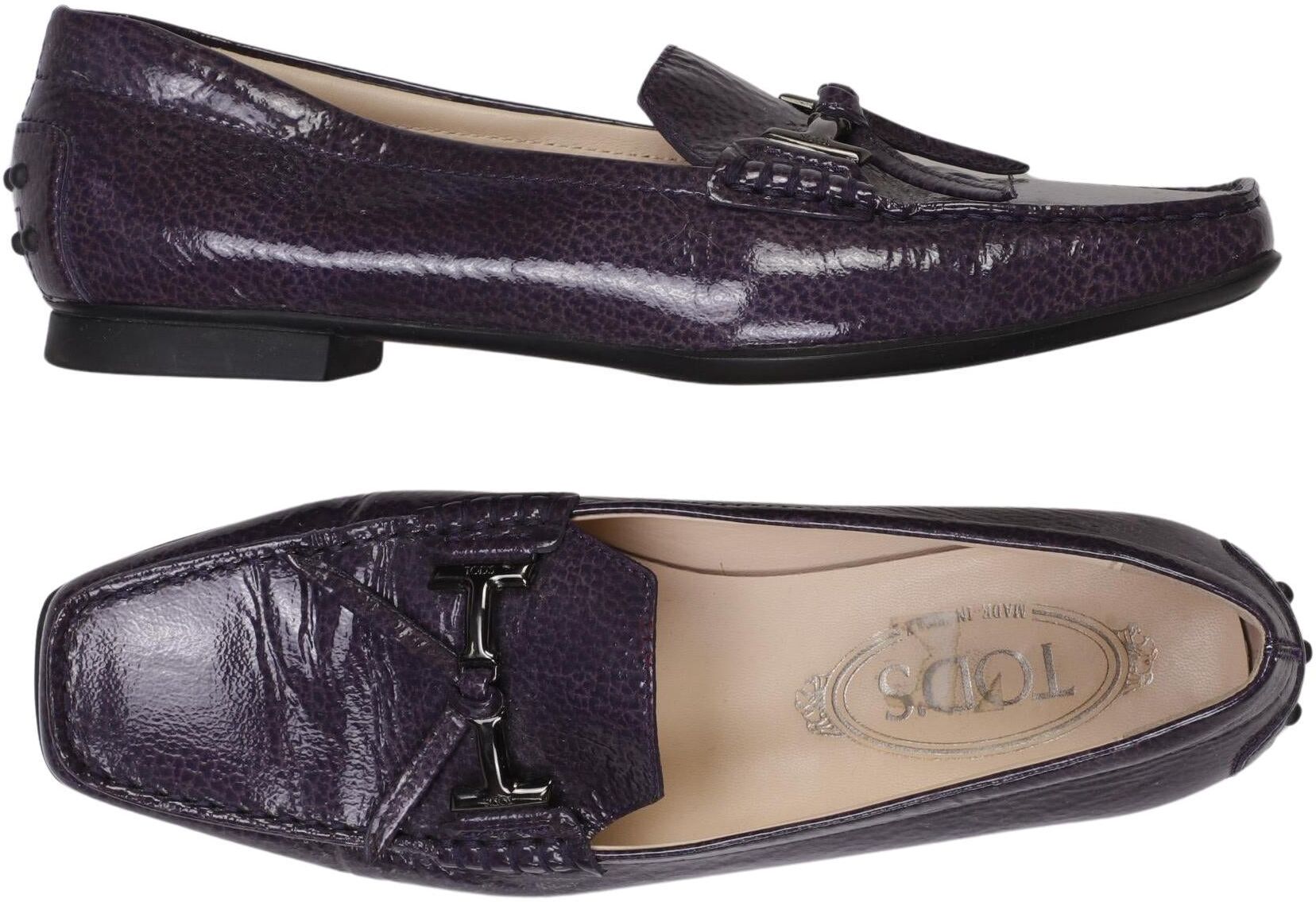 Tod's Damen Halbschuh, Lila, Gr. EU 36, Leder - Second Hand