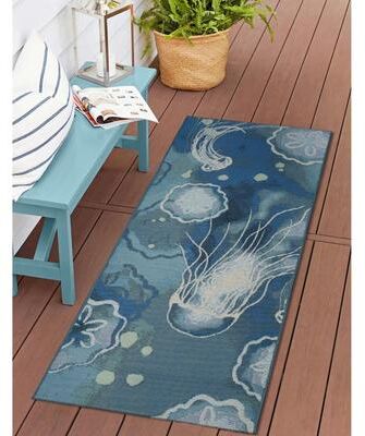 Lush Decor Esencia Jelly Fish Indoor/Outdoor Mat