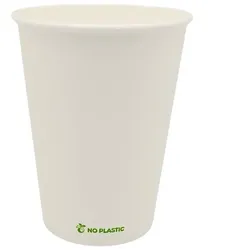 Pappbecher 355ml 12oz Kunststoff frei Weiß 50un
