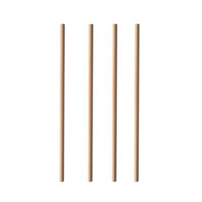 Trinkhalme Papstar Pure, Einweg, L 200 x Ø 6 mm, aus FSC®-zertifiziertem Papier, braun-uni, 100 Stück