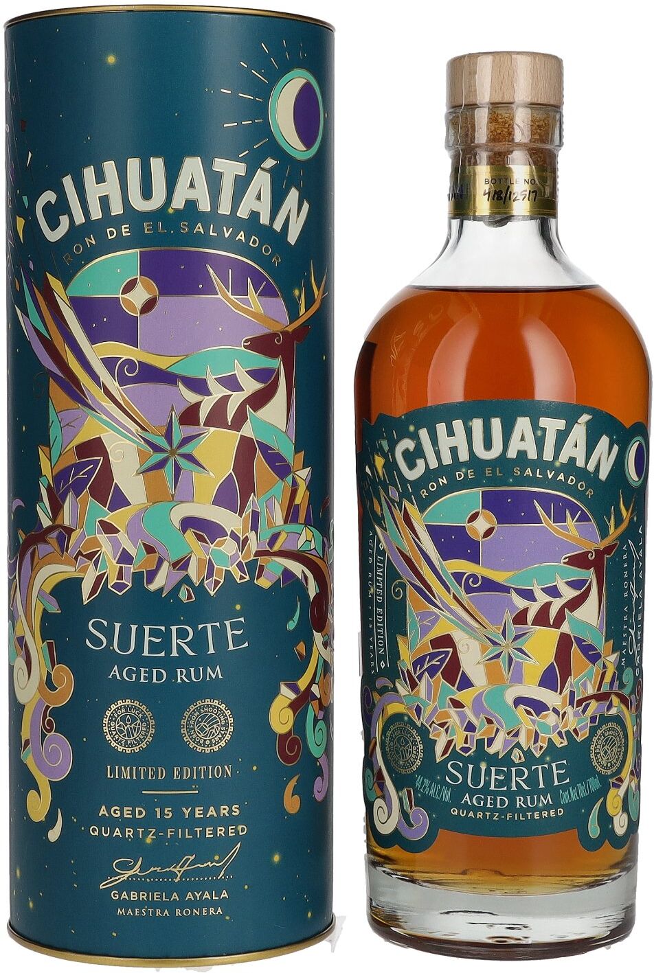 Cihuatán Rum Cihuatán SUERTE Rum El Salvador Limited Edition 2023 44,2% Vol. 0,7l in Geschenkbox