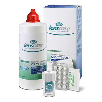 POLINELLI S.R.L. LENSCARE OptiSept Kombip.350 ml+45 Tabl.+1 Beh. 1 P 08801018