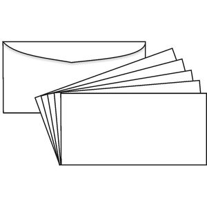 Mailmedia Kuvertierhüllen DIN Kompakt, 120 x 235mm, ohne Fenster, 1000 Stück