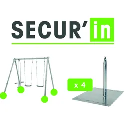 Trigano Universeller Bausatz zur Verankerung von Schaukeln ohne Beton,,