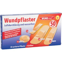 WUNDmed® Wundpflaster 50 Stück sortiert in 4 Größen