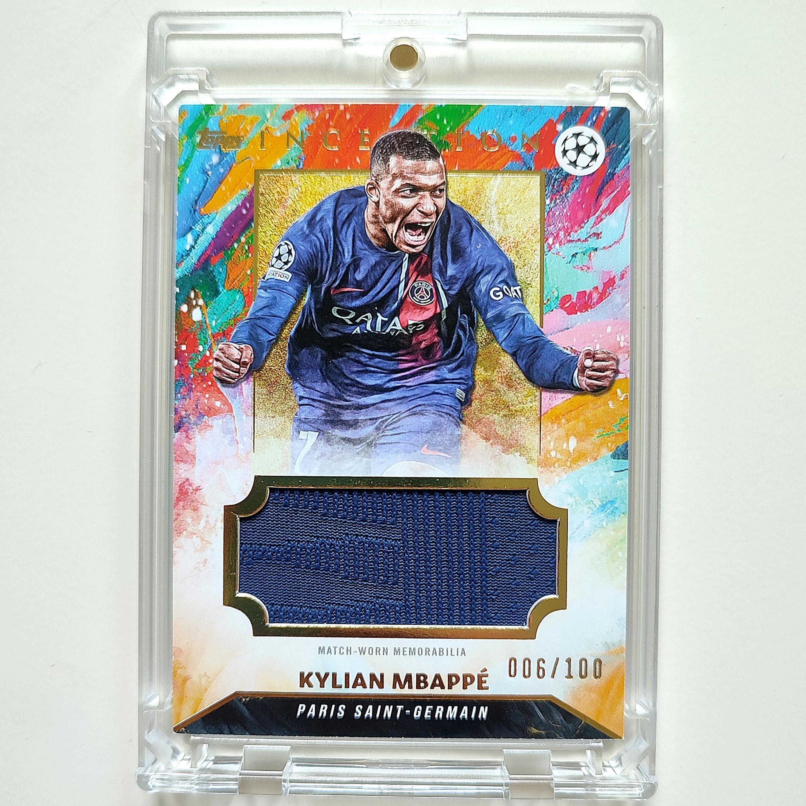 Topps Inception Card - Kylian Mbappé - PSG - Worn-match Patch - Limited to 100