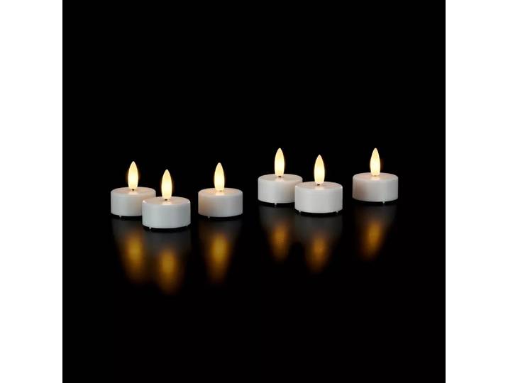 STT - LED Teelichter, 6 Stück, 6 Stück, Weiss