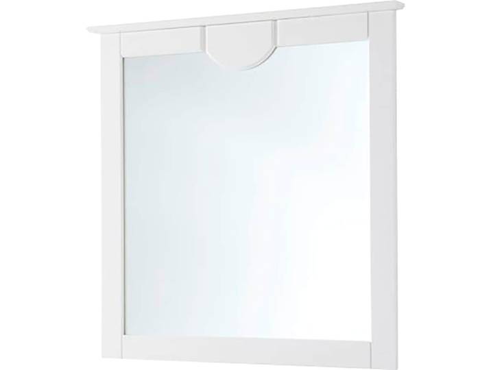 Spiegel GOODPRODUCT Klera, Garderobenspiegel, Rahmen aus Massivholz, Landhausstil , weiss (weiß), B:81cm H:81cm T:5cm, Glas, Spiegel, Spiegel, Breite 81 cm, aus massiver Kiefer, FSC-zertifiziert