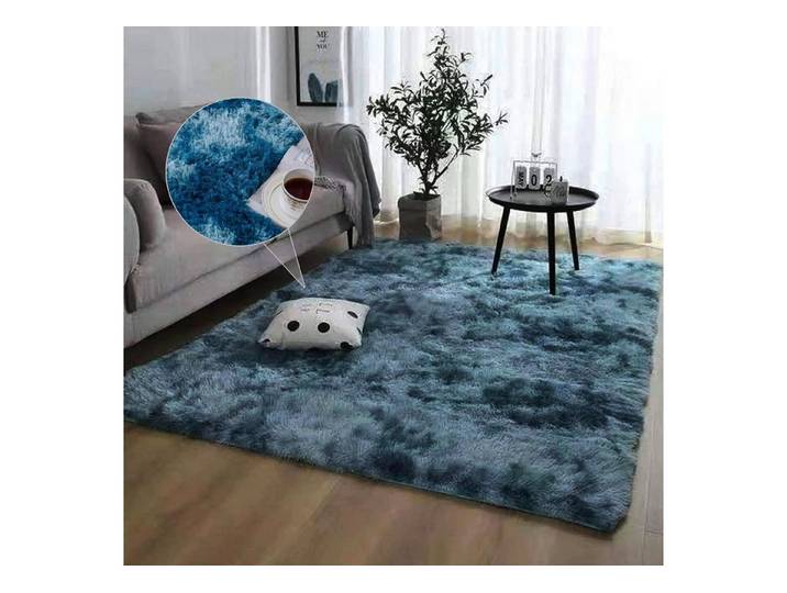LuxusKollektion Kinderteppich Kinderteppich Blau 60x140 cm, rechteckig, Höhe: 15 mm