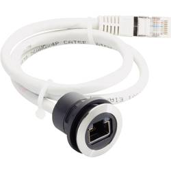 Schlegel RRJVA_RJ45 RJ45-Einbaubuchse RRJVA_RJ45 Buchse, Einbau, Stecker, gerade Pole: 8P8C Polzahl Sensoren 8P8C Schwarz, Silber 1 St.