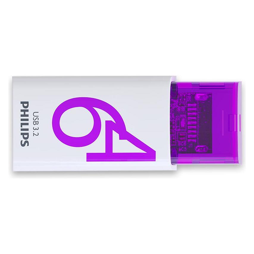 Philips USB 3.2 64GB Click Series Gen 1 USB-C (64 GB, USB-C) (FM64FD175B/00)